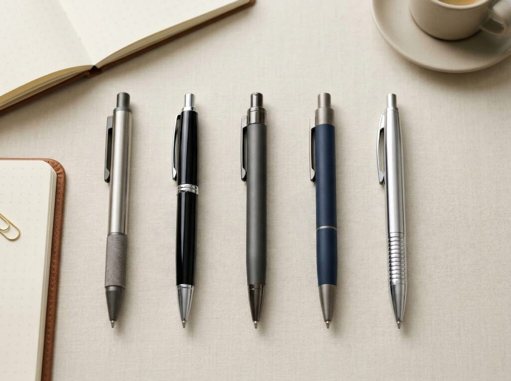 ビジネス向けボールペンおすすめ5本の比較イメージ